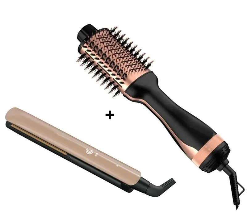 Combo Plancha Cepillo Secador Keratina